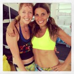 Claudia Saez-Fromm w. work-out buddy