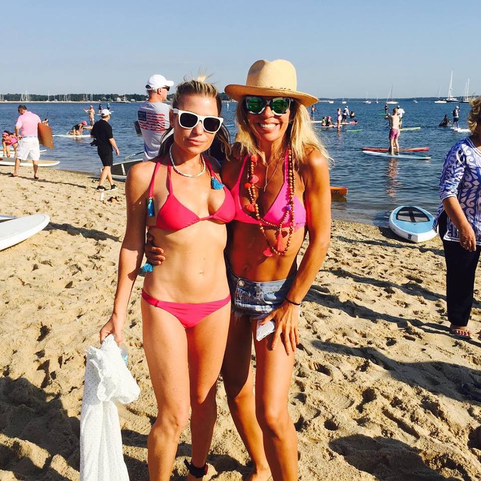 Tracy Anderson & Claudia Saez Fromm - The Hamptons Paddle & Party for Pink 2015